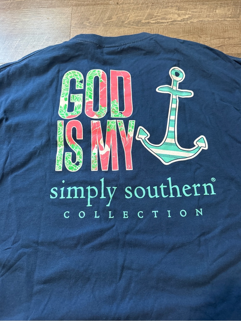 Simply Southern Navy Short Sleeve Crewneck T-Shirt - Picture 4 of 4